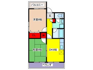 キャッスル東花園の物件間取画像